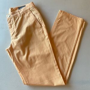 BONOBOS Washed Slim Straight Chinos Cantaloupe Size 30x32